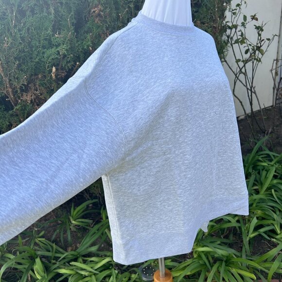 We Wore What Oversized Crewneck Sweatshirt Xtra Small XS in Heather Gray - Picture 7 of 9